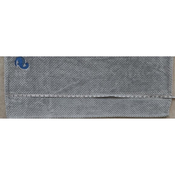 Zak & Zoey Let's Roar Dinosaur Baby Blanket RN 150856 Gray Fleece Waffle Weave - Picture 7 of 8